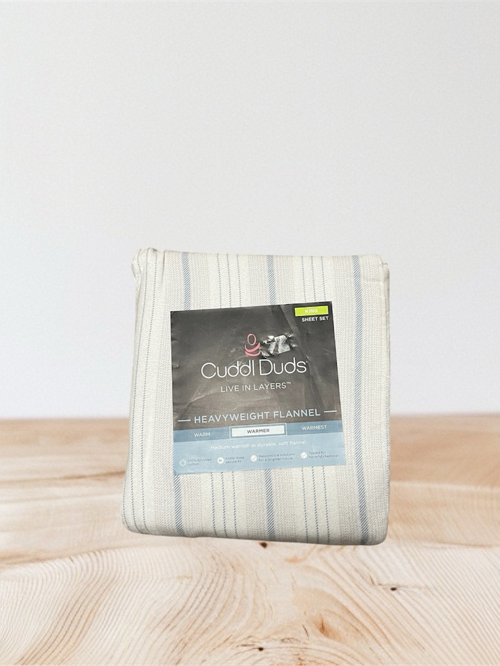 New Heavy Weight 100 % Cotton Flannel Sheets Set KING 4 pc